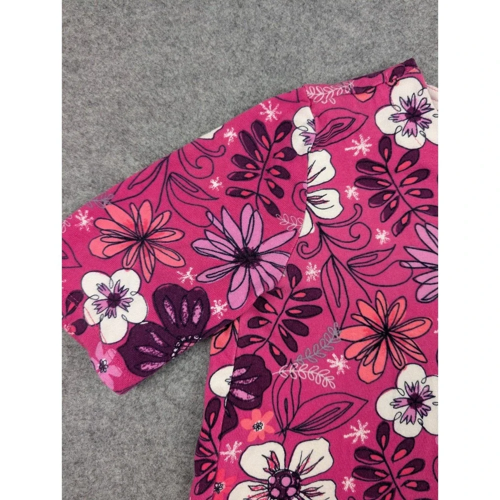 Gymboree Girls Pink Floral Short Sleeve Shift Dress‎ Size L 10-12